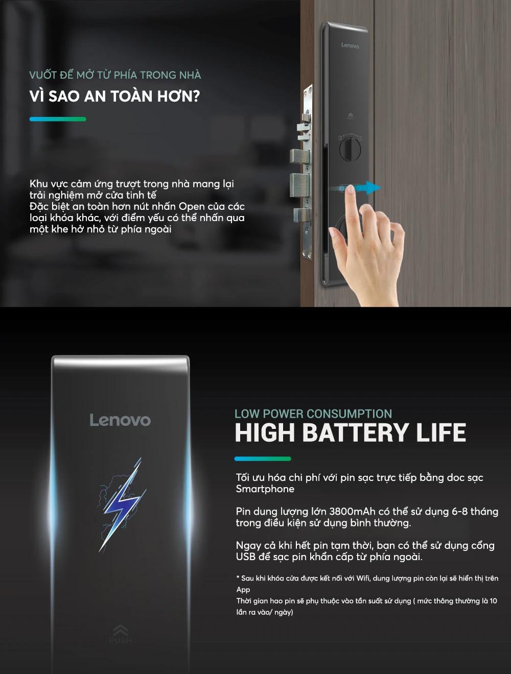 pin khóa vân tay lenovo a1