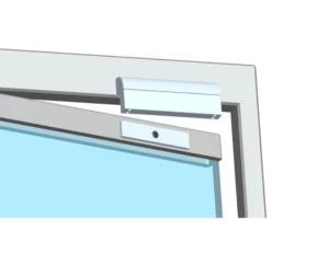 khóa điện từ cho cửa kính khung kim loại