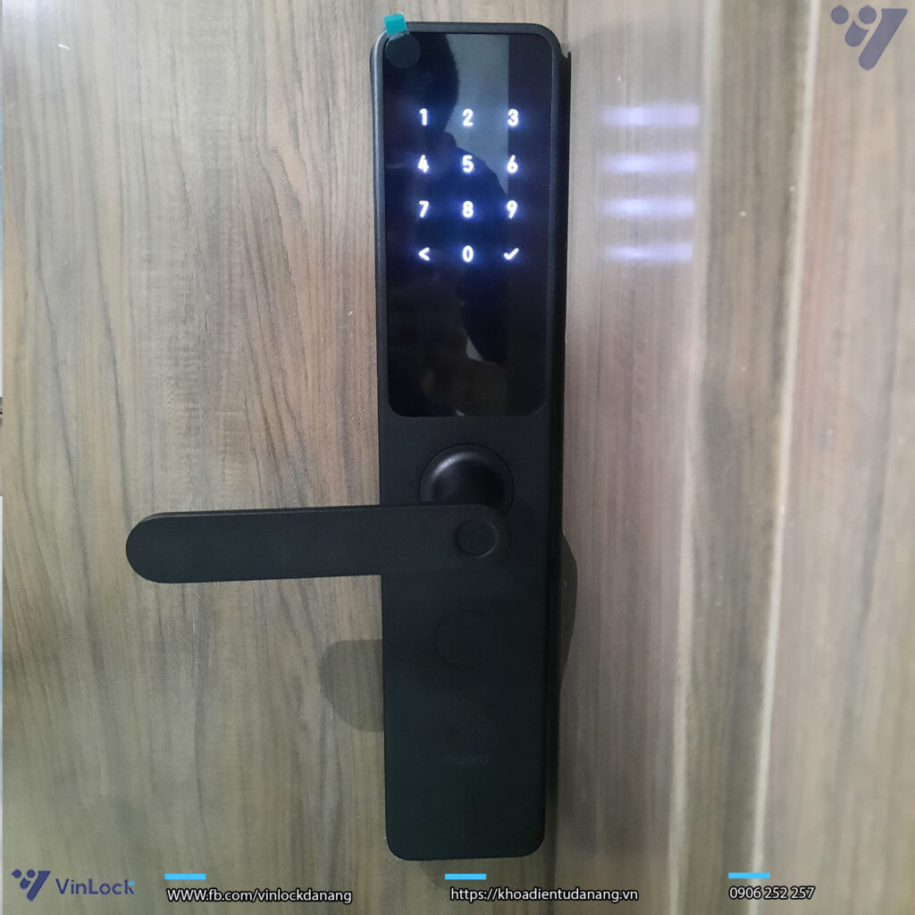 khóa aqara a100 cửa gỗ
