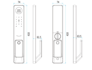 kích thước khoa Khóa metaLock AZT-AF02