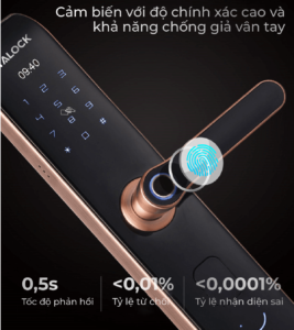 tính năng vân tay bảo mật