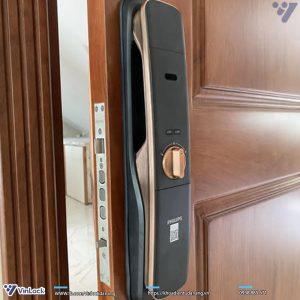 khóa điện tử philips cửa gỗ