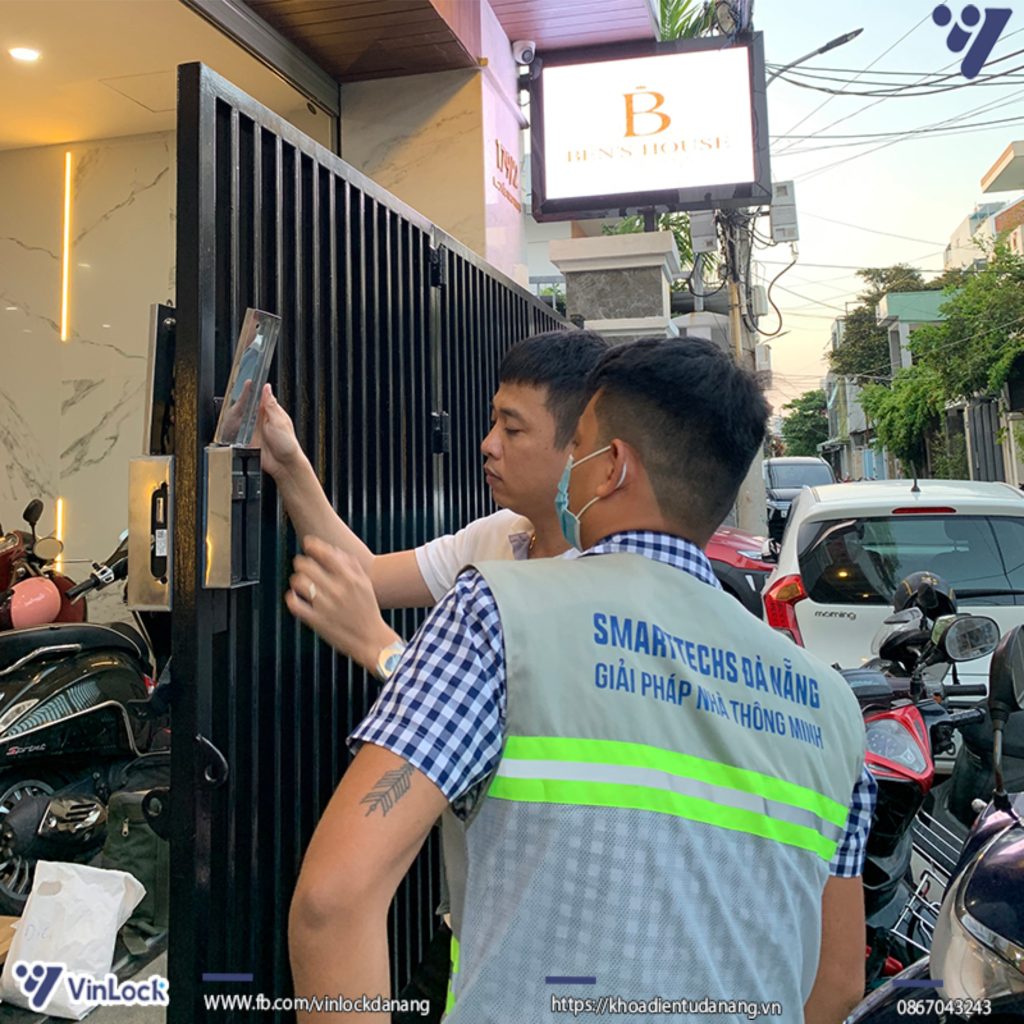Hình ảnh thực tế khóa điện tử cho căn hộ, nhà trọ