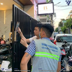 Hình ảnh thực tế khóa điện tử cho căn hộ, nhà trọ