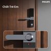 Philips DDL610-5HBS được trang bị chốt an toàn trẻ em bên trong giúp ngăn trẻ vô tình mở cửa ra ngoài khi không có người lớn bên cạnh.