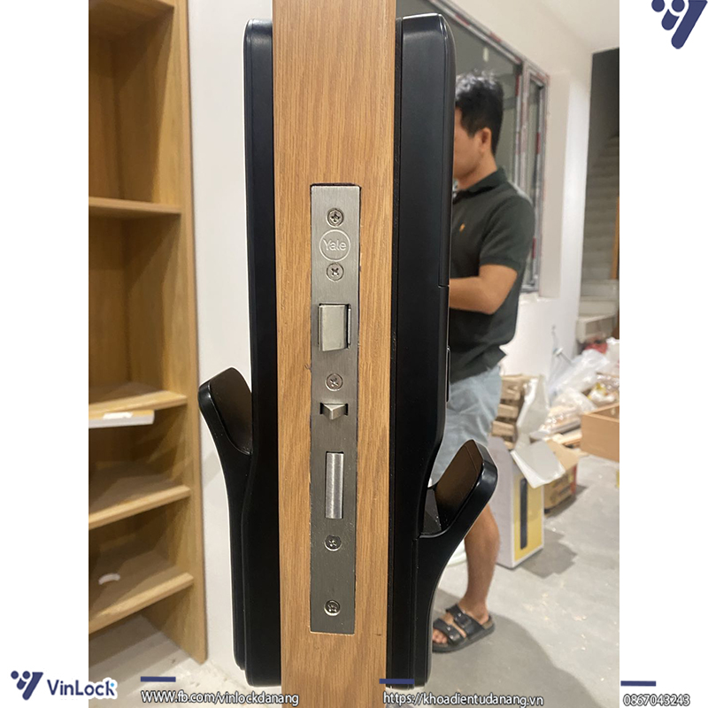 Mặt ruột của khóa - hình ảnh lắp đặ thực tế tại nhà khách hàng