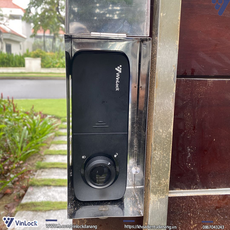 mặt trong của khóa Winlock ST600 - hình ảnh lắp đặt thực tế 
