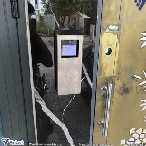 Máy chấm công khuôn mặt HIKVISION SH-K1T9321MFWX khi lắp đặt