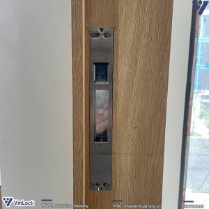 Bách phụ khóa Philips 7300 khi lắp lên cửa