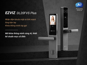 Khóa cửa thông minh EZVIZ DL20FVS Plus nhận điện khuôn mặt và tĩnh mạch lòng bàn tay