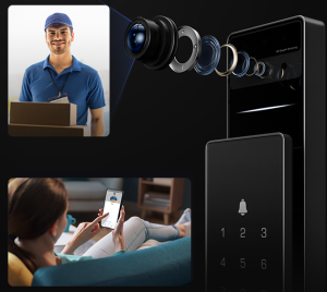 EZVIZ DL50FVS tích hợp camera và chuông cửa