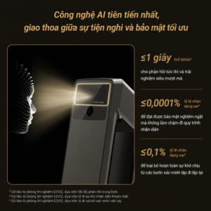 EZVIZ Y3000FVP Plus mở khóa banwng face ID