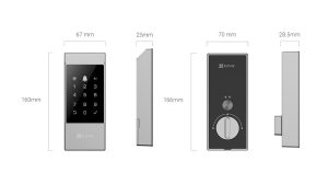 Khóa EZVIZ DL04 thiết kế chắc chắn hoạt động bền bỉ