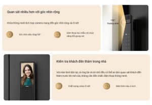 Khóa EZVIZ Y3000FVP Plus với góc quan sát rộng