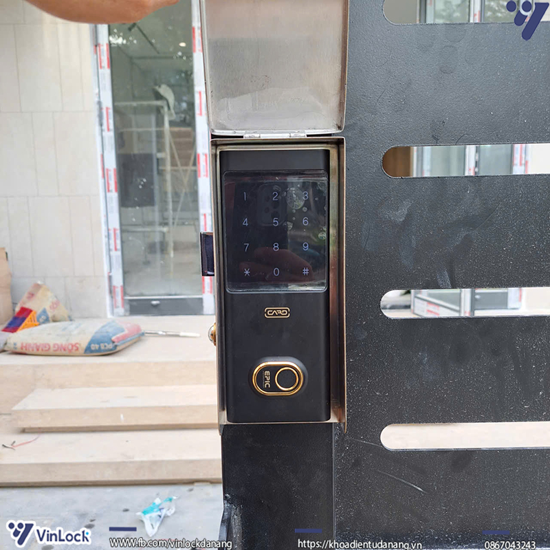 Khóa vân tay Epic ES-F731G cho cửa cổng