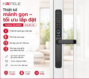 Khóa Điện Tử Cửa Nhôm Hafele DL6600