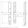 Khóa Điện Tử Cửa Nhôm Hafele DL6600