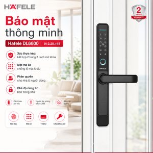 Khóa Hafele DL6600 công nghệ bảo mật hiện đại