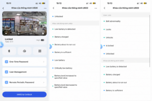 Khóa cửa nhôm Aqara U600 quản lý thông minh qua app